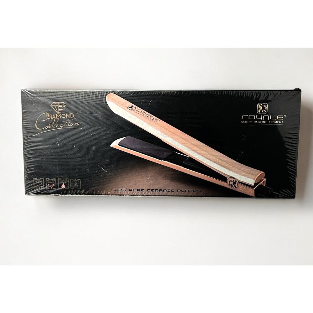 Royale Rose Gold Diamond Genius Heating Element Flat Iron Ceramic Plates